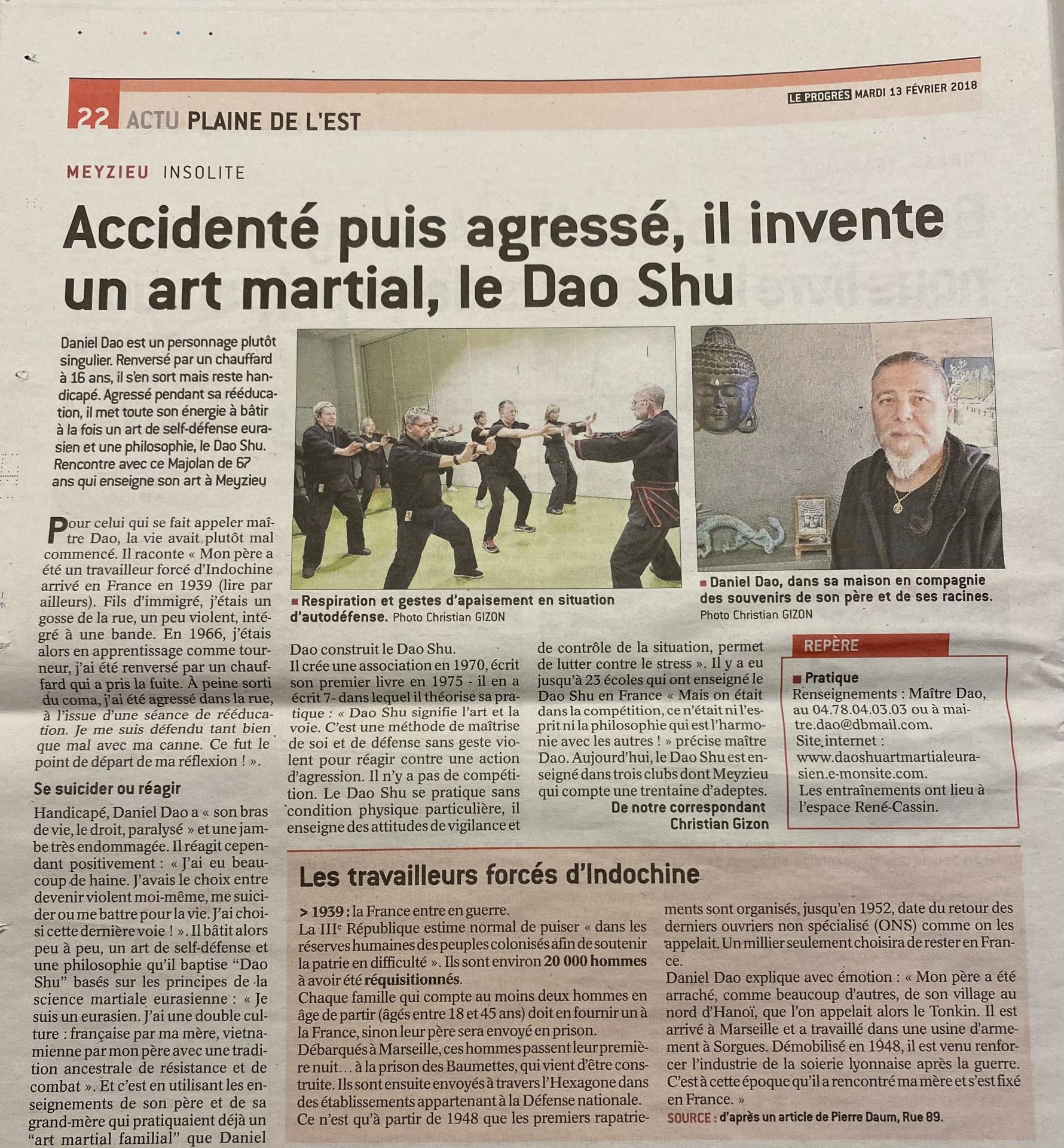 Presse dao shu - Article Christian Gizon